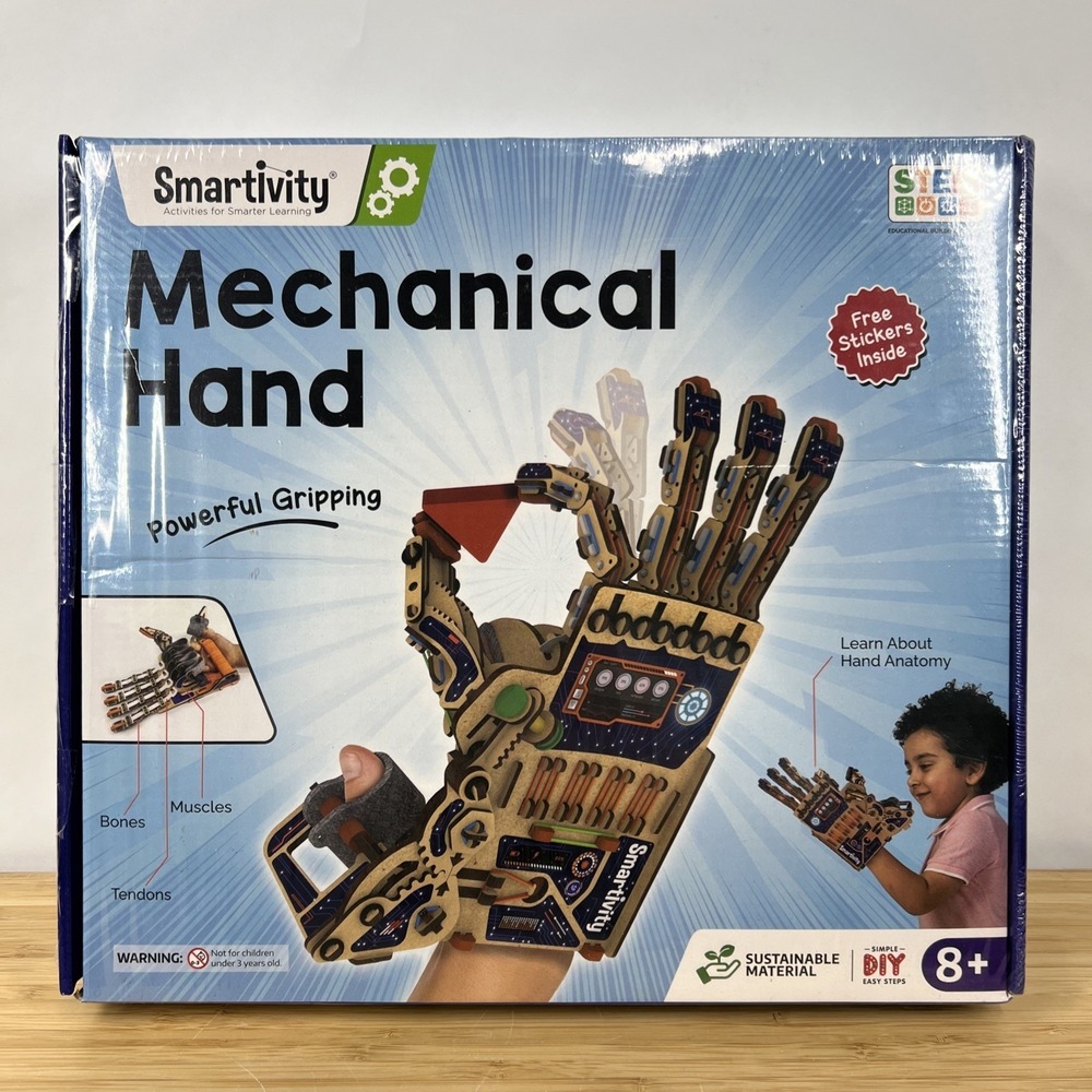 Smartivity DIY Mechanical Hand STEM Toy for Ages 8+ STEM‎ Project NEW in BOX